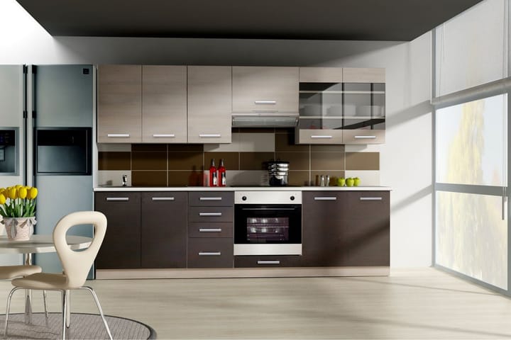 Kjøkkenmøbel Chamonix - Hvit - Oppbevaring - Skåp - Oppbevaringsskap