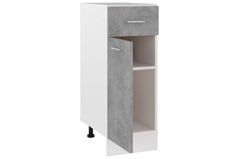 Kjøkkenskap betonggrå 30x46x81,5 cm sponplate - Grå - Oppbevaring - Skåp - Oppbevaringsskap