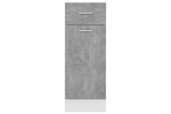 Kjøkkenskap betonggrå 30x46x81,5 cm sponplate - Grå - Oppbevaring - Skåp - Oppbevaringsskap