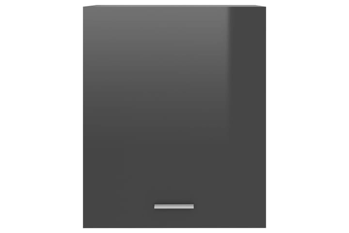 Kjøkkenskap høyglans grå 50x31x60 cm sponplate - Grå - Oppbevaring - Skåp - Oppbevaringsskap