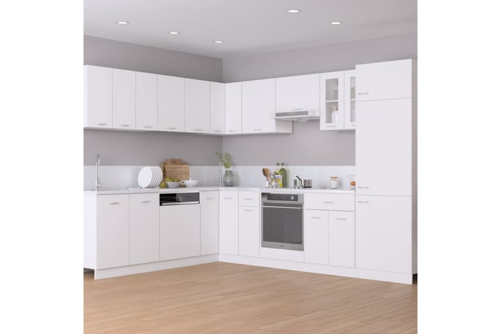 Kjøkkenskap hvit 60x31x60 cm sponplate - Hvit - Oppbevaring - Skåp - Oppbevaringsskap