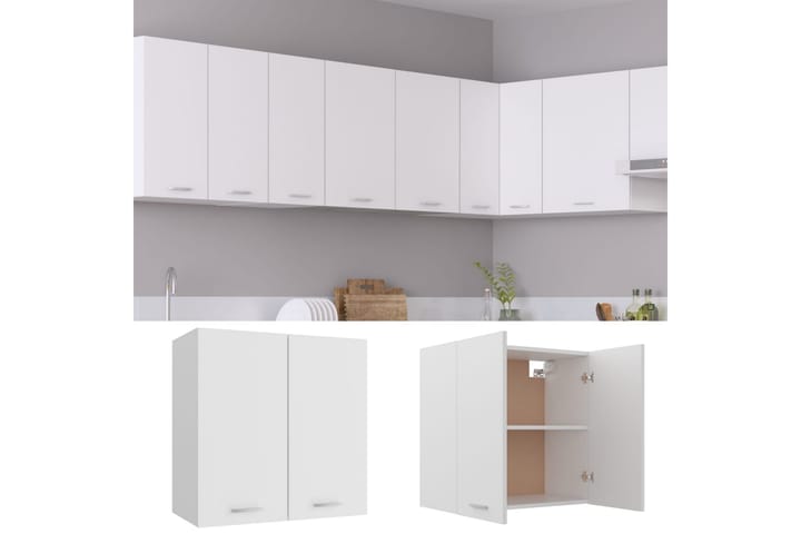 Kjøkkenskap hvit 60x31x60 cm sponplate - Hvit - Oppbevaring - Skåp - Oppbevaringsskap