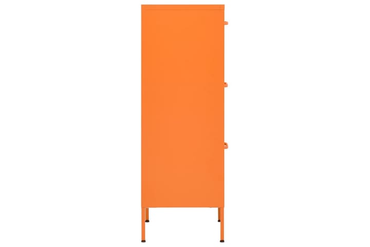 Oppbevaringsskap oransje 42,5x35x101,5 cm stål - Oransj - Oppbevaring - Skåp - Oppbevaringsskap