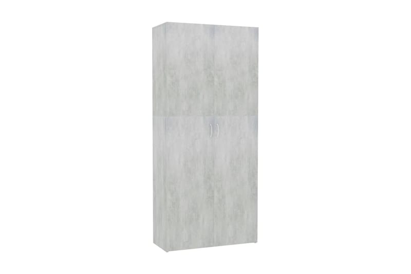 Skoskap betonggrå 80x35,5x180 cm sponplate - Grå - Oppbevaring - Skåp - Oppbevaringsskap