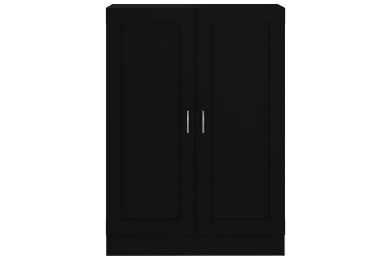 Bokhylle høyglans svart 82,5x30,5x115 cm sponplate - Oppbevaring - Garderober & garderobesystem