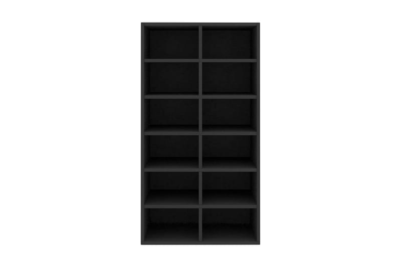 Skostativ svart 54x34x100 cm sponplate - Oppbevaring - Skooppbevaring - Skohylle & skostativ