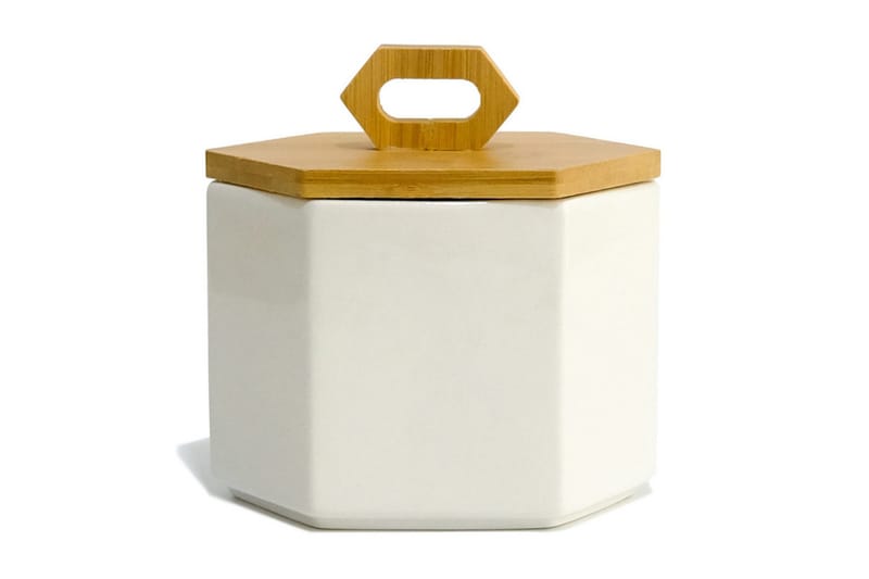 Sukkerbolle - Hvit - Servering & borddekking - Kjøkkenprodukter - Bokser & syltetøyglass
