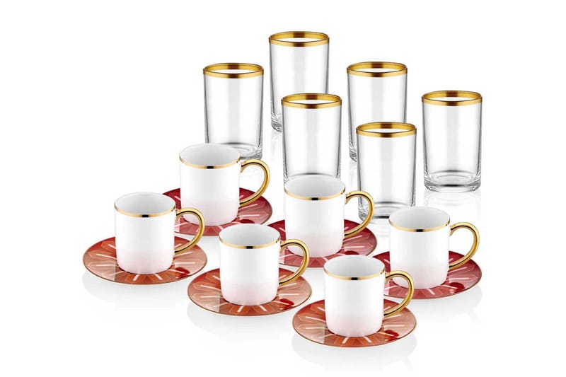 Kaffeservise 18-pk - Flerfarget - Servering & borddekking - Mugger & kopper - Kaffekopp & kaffekrus