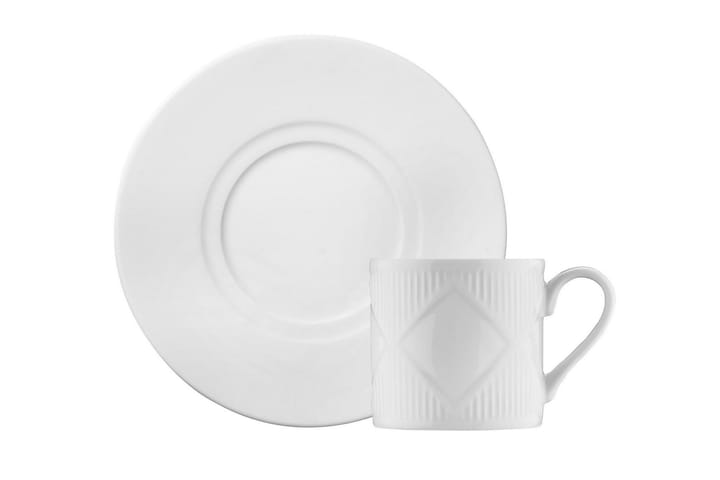 Kaffekoppsett Adine 12 Deler - Porselen/Hvit - Servering & borddekking - Porselen