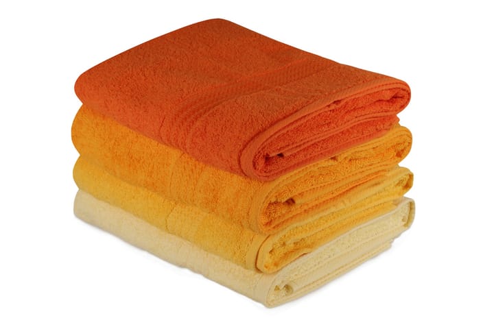Badehåndkle Hobby 70x140 cm 2-pk - Gul|Oransje - Tekstiler & tepper - Baderomstekstiler - Håndklær og badehåndkle - Stort badelaken