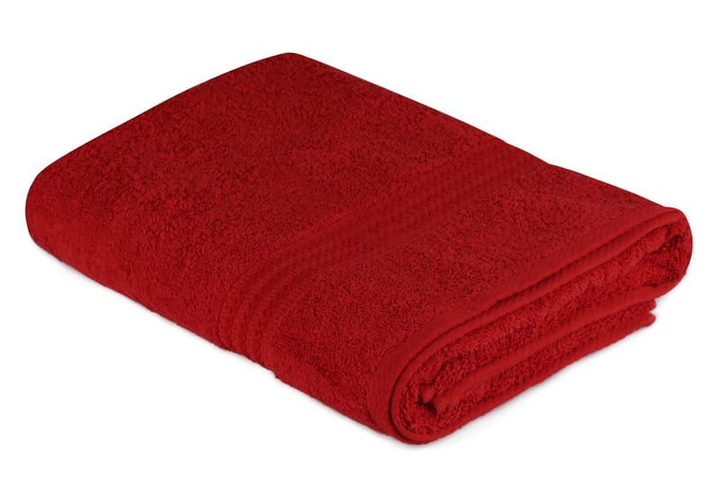 Badehåndkle Hobby 70x140 cm - Rød - Tekstiler & tepper - Baderomstekstiler - Håndklær og badehåndkle - Stort badelaken