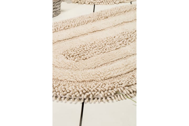 Badematte Chilai Home by Alessia Sett med 2 - Sand - Tekstiler & tepper - Baderomstekstiler