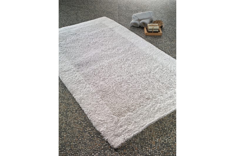 Badematte Confetti 70x120 cm - Hvit - Tekstiler & tepper - Teppe & matte - Baderomsmatte