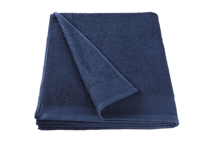 Dusjhåndklær 5 stk bomull 450 g/m² 70x140 cm marineblå - Tekstiler & tepper - Baderomstekstiler - Håndklær og badehåndkle