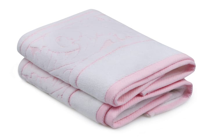 Håndkle Hobby 50x90 cm 2-pk - Rosa - Tekstiler & tepper - Baderomstekstiler - Håndklær