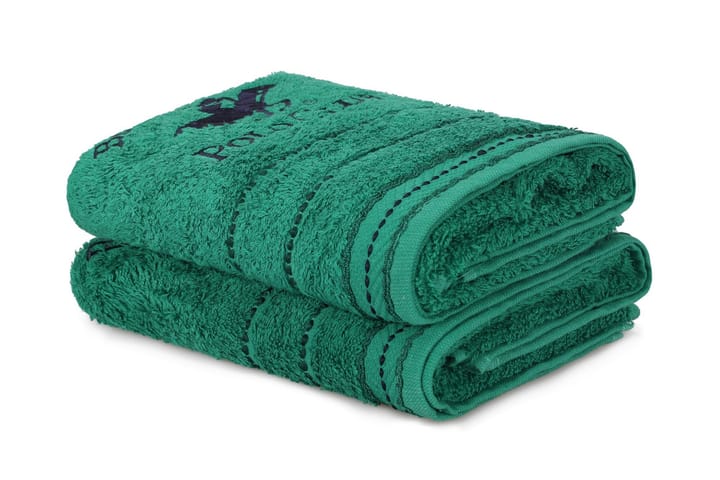 Håndkle Romilla 2-pk - Grønn - Tekstiler & tepper - Baderomstekstiler - Håndklær