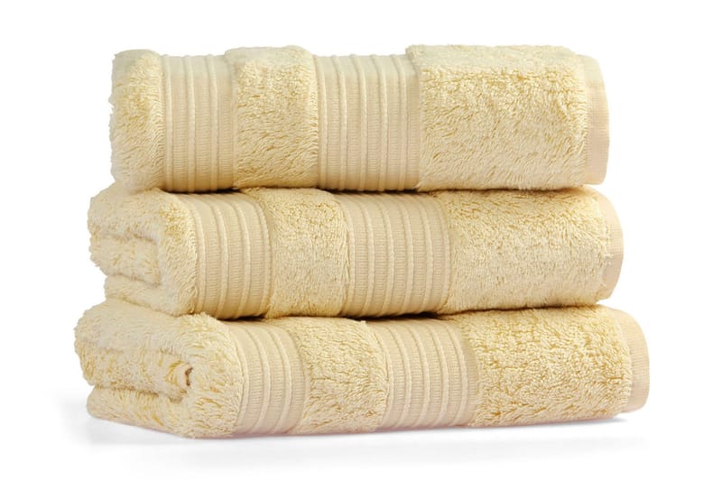 Håndkle Skeens - Gul - Tekstiler & tepper - Baderomstekstiler - Håndklær
