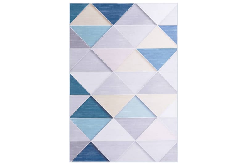 Teppe print flerfarget 140x200 cm stoff - Flerfarget - Tekstiler & tepper - Teppe & matte - Moderne matte - Wiltontepper