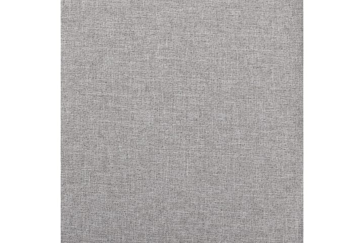 Lystett gardin med kroker og lin-design grå 290x245 cm - Grå - Tekstiler & tepper - Gardiner - Mørkleggingsgardin