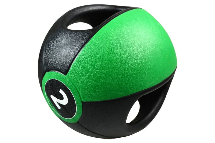 Pure2Improve Medisinball med håndtak 2 kg grønn - Tekstiler & tepper - Gardiner - Persienner