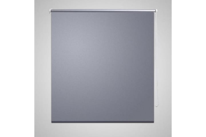 Rullegardin 100 x 175 cm grå - Hvit - Tekstiler & tepper - Gardiner - Rullgardin