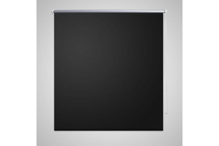 Rullegardin 120 x 175 cm svart - Hvit|Svart - Tekstiler & tepper - Gardiner - Rullegardin