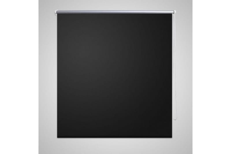 Rullegardin 160 x 230 cm svart - Hvit|Svart - Tekstiler & tepper - Gardiner - Rullegardin