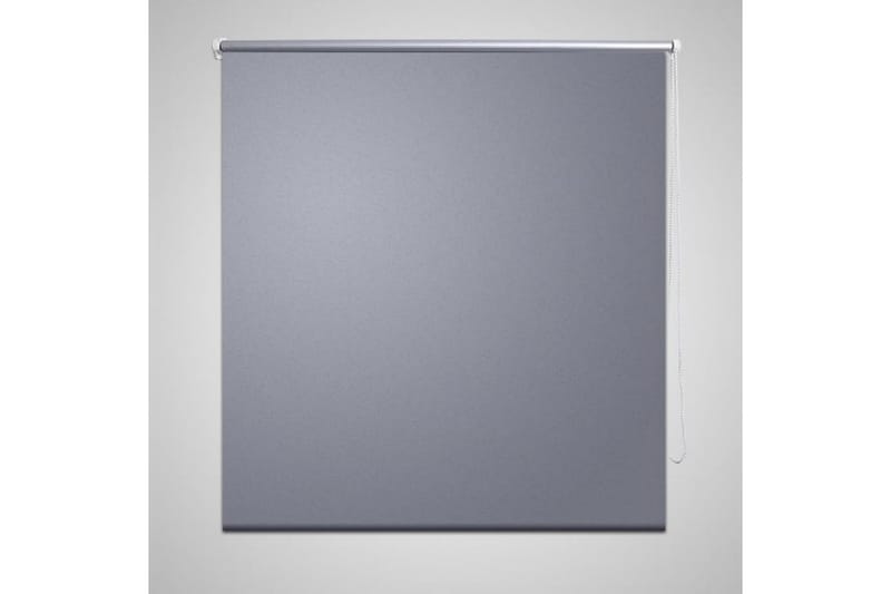 Rullegardin blackout 120 x 230 cm Grå - Hvit - Tekstiler & tepper - Gardiner - Rullgardin