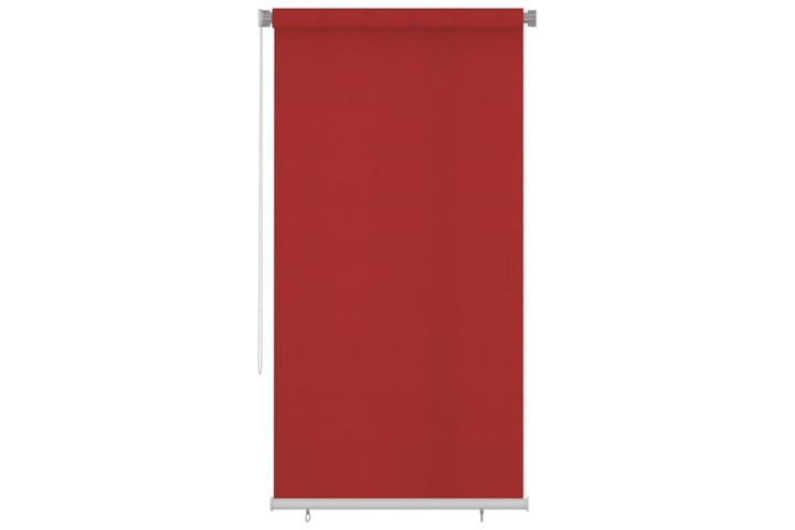 Utendørs rullegardin 120x230 cm rød HDPE - Rød - Tekstiler & tepper - Gardiner - Rullgardin