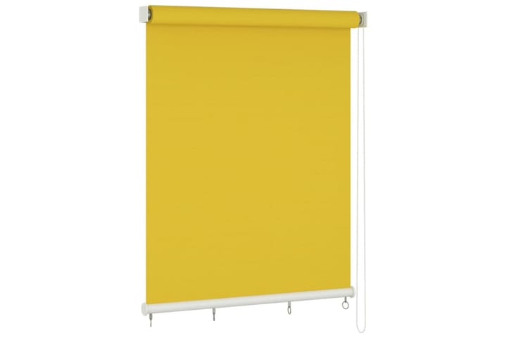 Utendørs rullegardin 220x140 cm gul - Gul - Tekstiler & tepper - Gardiner - Rullegardin