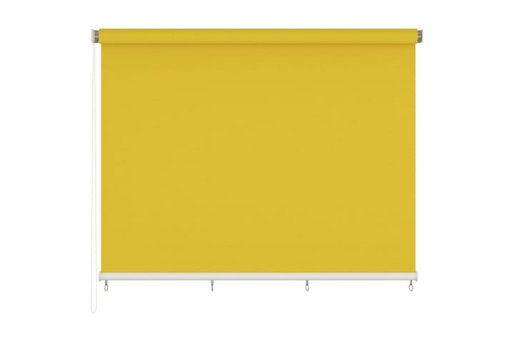 Utendørs rullegardin 400x230 cm gul - Gul - Tekstiler & tepper - Gardiner - Rullgardin
