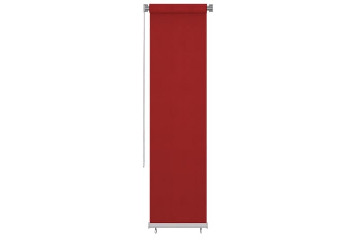 Utendørs rullegardin 60x230 cm rød HDPE - Rød - Tekstiler & tepper - Gardiner - Rullegardin