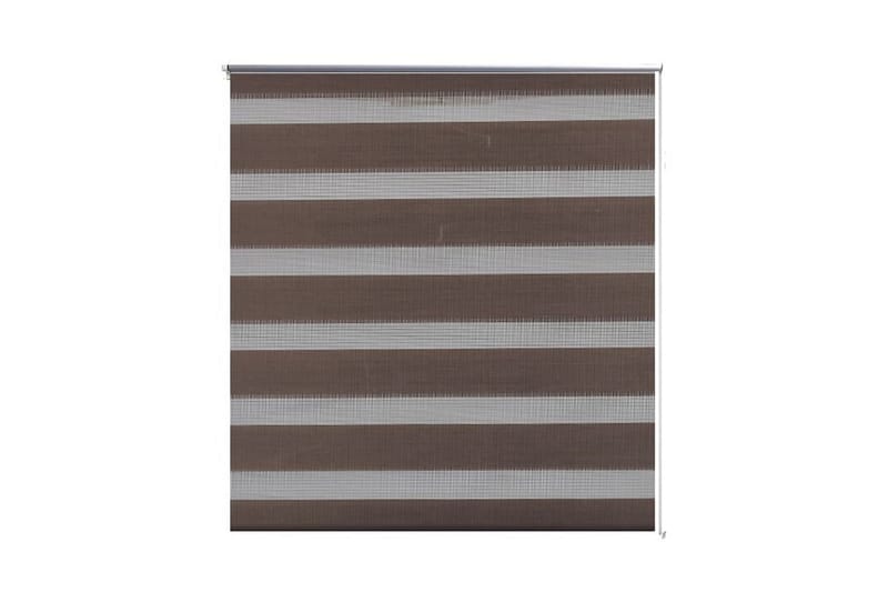 Zebra Gardiner 100 x 175 cm Kaffe Farge - Beige|Hvit - Tekstiler & tepper - Gardiner - Rullgardin