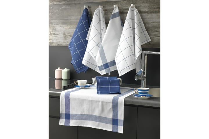 Kjøkkenhåndkle Hedon 6-pk - Blå - Tekstiler & tepper - Kjøkkentekstiler