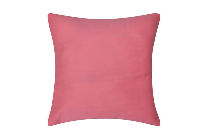 4 Rosa putetrekk, bomull 50 x 50 cm - Rosa - Tekstiler & tepper - Pute & putetrekk - Putetrekk