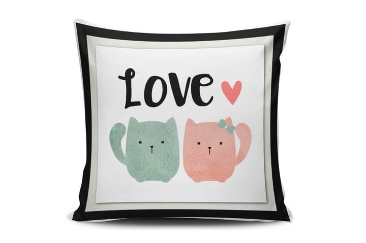 Putetrekk Cushion Love 45x45 cm - Flerfarget - Tekstiler & tepper - Pute & putetrekk - Pynteputer