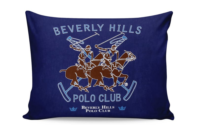 Putetrekk Beverly Hills Polo Club 50x70 cm 2-pk - Brun|Mørkblå - Tekstiler & tepper - Teppe & matte - Små tepper