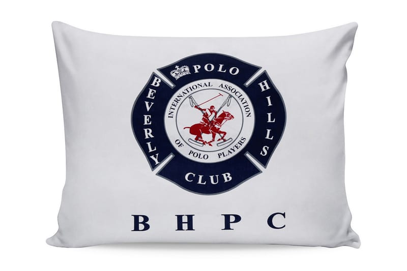 Putetrekk Beverly Hills Polo Club 50x70 cm 2-pk - Hvit|Mørkblå|Rød - Tekstiler & tepper - Sengetøy