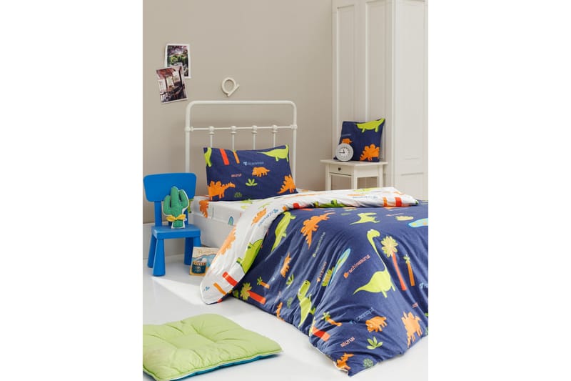 Quaken sengesett 2-delt 150x210 / 50x60 cm - Mørk blå/hvit - Tekstiler & tepper - Sengetøy