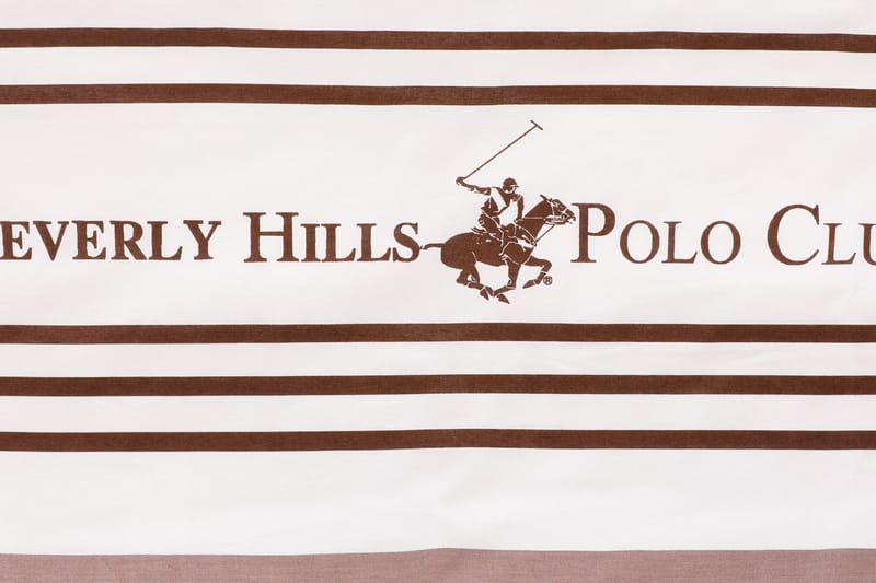 Sengetøy Beverly Hills Polo Club Dobbelt 4-deler Ranforce - Hvit|Brun - Tekstiler & tepper - Sengetøy