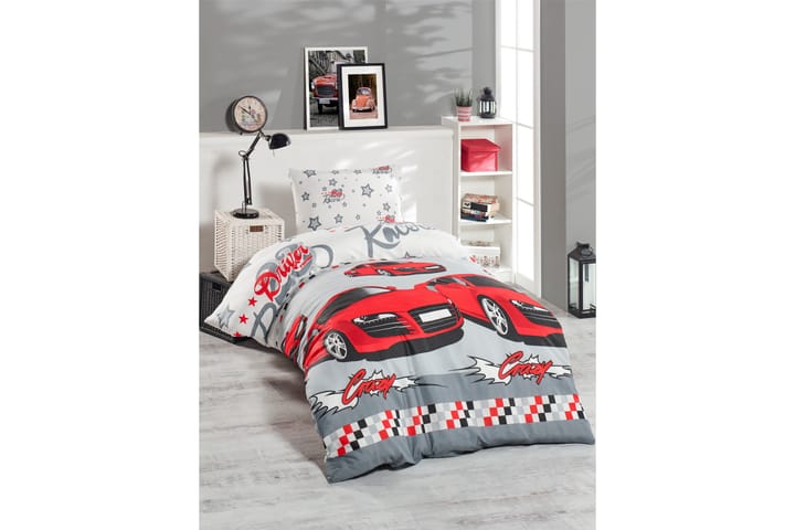 Sengetøy EnLora Home Enkelt 2-deler - Hvit|Rød|Svart|Grå - Tekstiler & tepper - Sengetøy