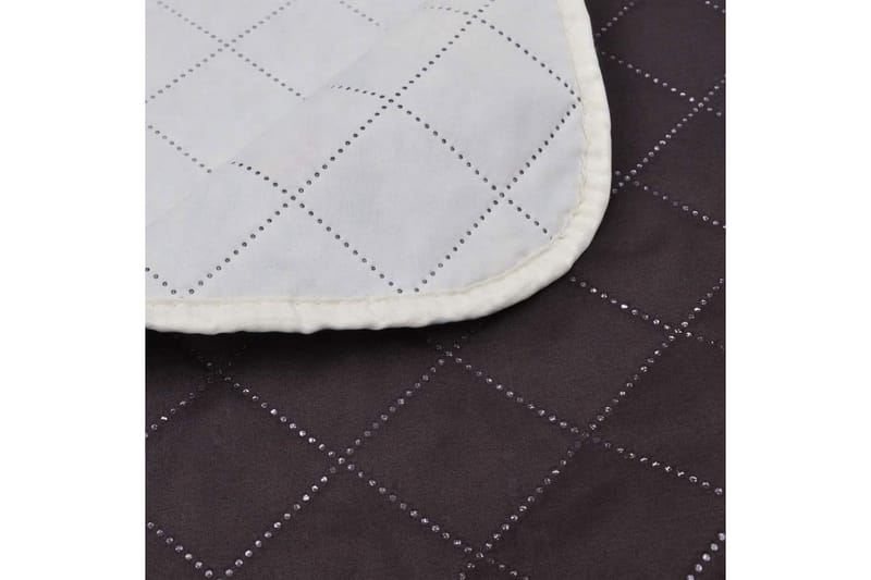 Tosidig vattert sengeteppe beige/brun 220 x 240 cm - Beige - Tekstiler & tepper - Sengetøy
