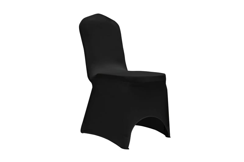 Stoltrekk elastisk svart 12 stk - Svart - Tekstiler & tepper - Stoff metervare - Møbelstoff - Møbeltrekk - Stoltrekk