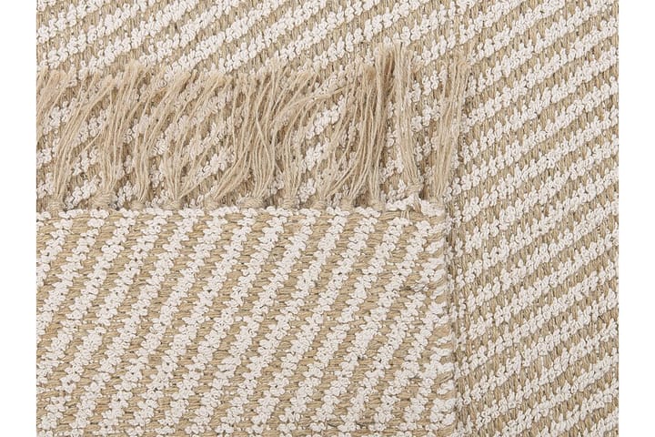 Matte 140 x 200 cm beige ALADAG - Beige - Tekstiler & tepper - Teppe & matte - Flatvevde tepper