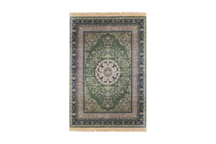 Orientalsk Matte Casablanca Medallion 200x300 - Grønn - Tekstiler & tepper - Teppe & matte - Flatvevde tepper