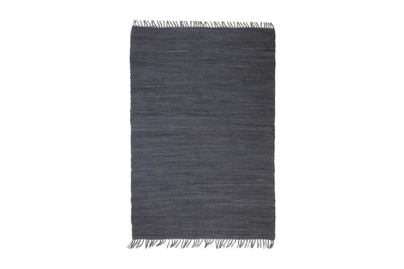 Håndvevet Chindi teppe bomull 120x170 cm antrasitt - Grå - Tekstiler & tepper - Teppe & matte - Moderne matte - Bomullsmatter