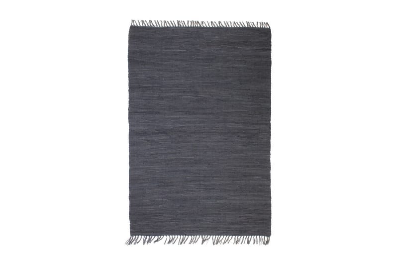 Håndvevet Chindi teppe bomull 160x230 cm antrasitt - Grå - Tekstiler & tepper - Teppe & matte - Moderne matte - Bomullsmatter