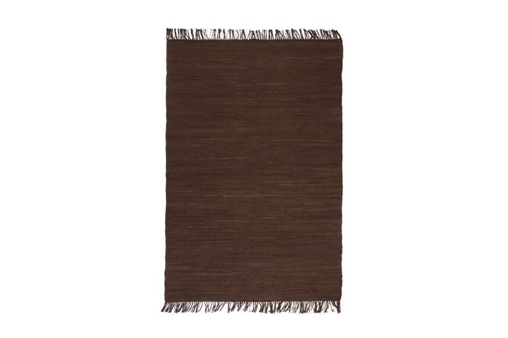 Håndvevet Chindi teppe bomull 160x230 cm brun - Brun - Tekstiler & tepper - Teppe & matte - Moderne matte - Bomullsmatter