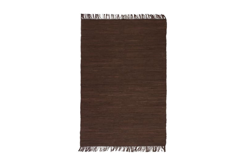 Håndvevet Chindi teppe bomull 200x290 cm brun - Brun - Tekstiler & tepper - Teppe & matte - Moderne matte - Bomullsmatter