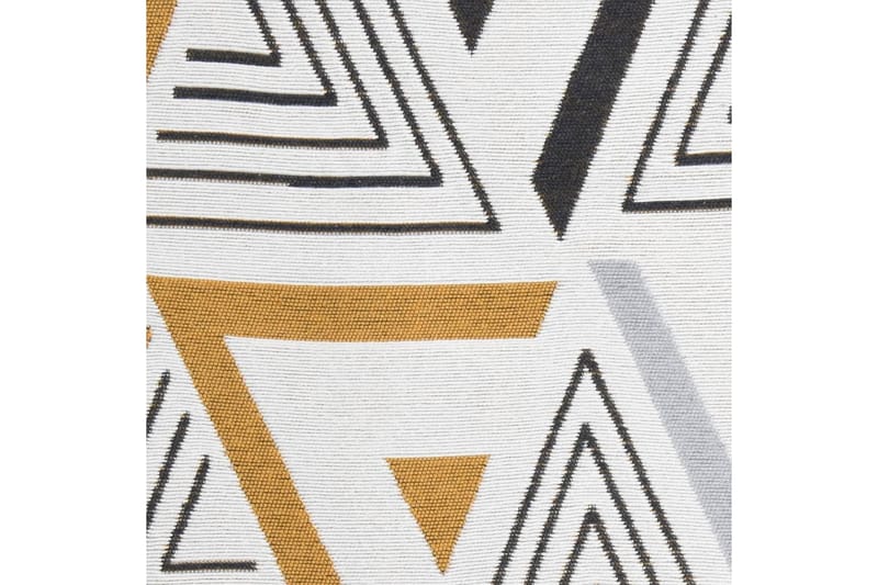 Teppe gul og grå 100x300 cm bomull - Gul - Tekstiler & tepper - Teppe & matte - Moderne matte - Bomullsmatter